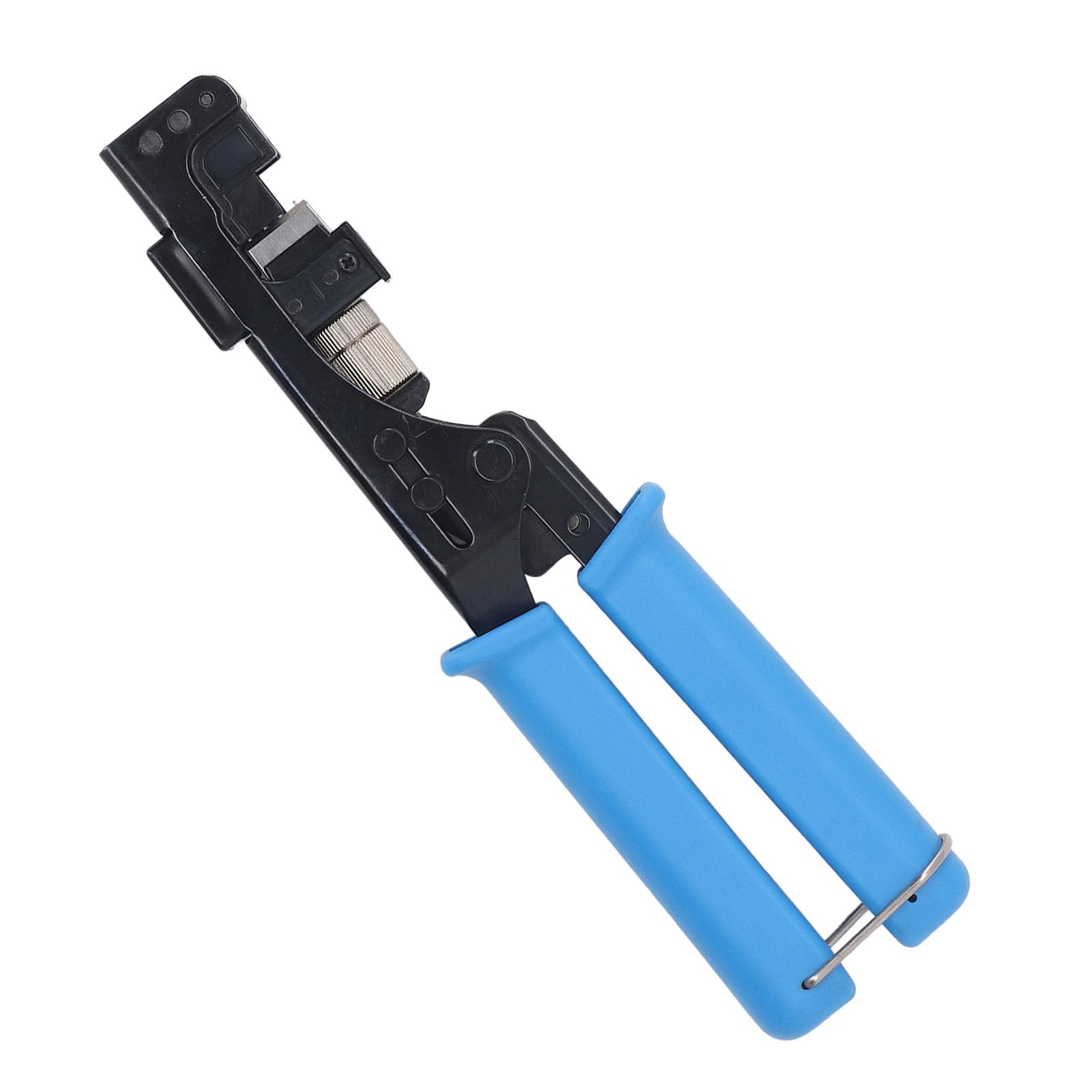 Drfeify 90 Grad Abgewinkeltes Speed-Terminierungswerkzeug, A3-Stahl mit Verstellbarer Basis für Cat5e Cat6 Cat6A -Buchsen und Netzwerkkabel