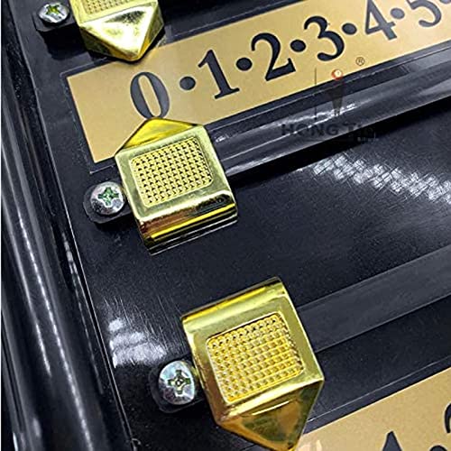 Tablero de marcador para snooker de madera, ideal para amantes del billar, marcador de puntuación para juegos de snooker y billar miniatura 6
