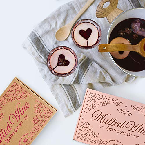 Cooking Gift Set | 9 PC Mulled Wine Cocktail DIY Kit | Wine Gifts for Mom, Friend Gifts, 