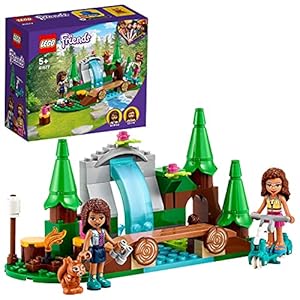 LEGO 41677 Friends Waterval in het bos Camping Avontuur speelgoed, Set Met Poppetjes Voor Kinderen Van 5 Jaar En Ouder