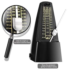 Timetided Métronome mécanique à remontage traditionnel pour Piano guitare basse batterie violon Instruments de musique… - Les Beatles, Paul McCartney, John Lennon, RIngo Starr, George Harrison Timetided Métronome mécanique à remontage traditionnel pour Piano guitare basse batterie violon Instruments de musique… – Image 2