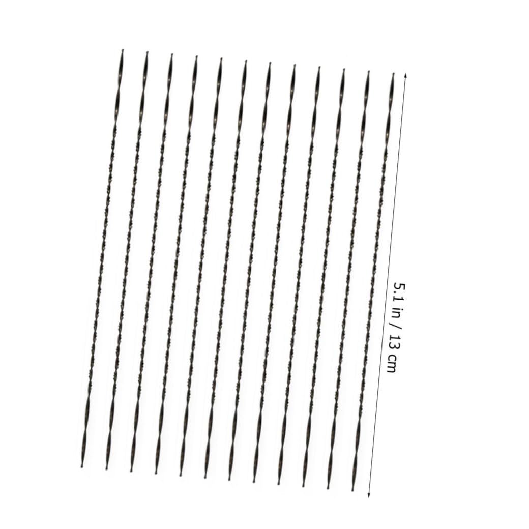 12pcs Mini U-Shaped Sawing Blades Scroll Spiral Cutting Accessories Set for DIY Hand Tools Compatible with Jigsaw and Scroll Saws