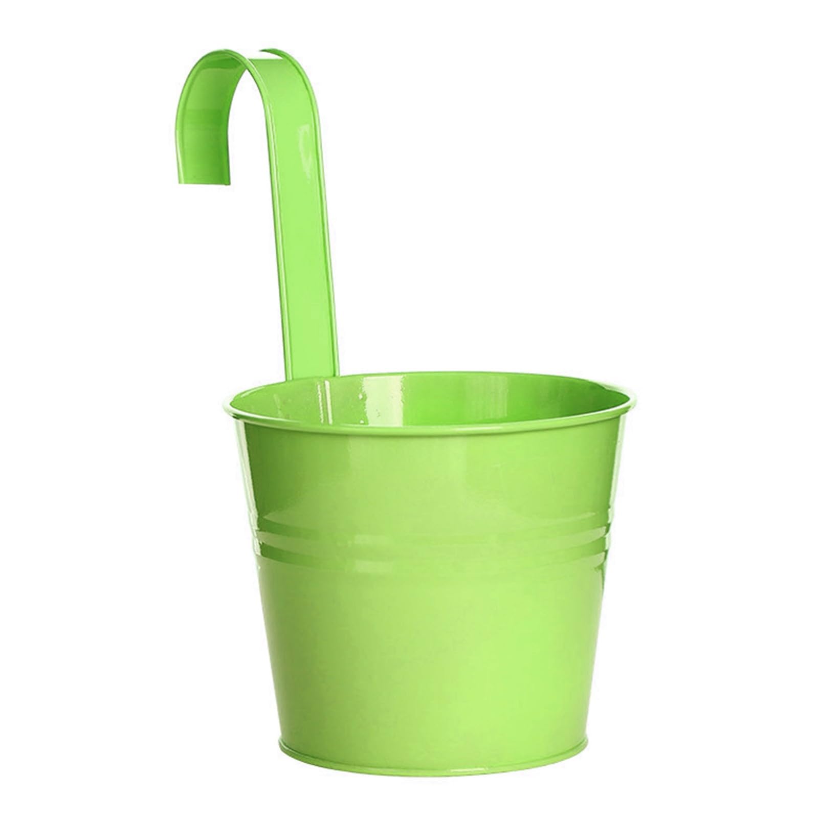 Plant Planter Hanging Flower Pot Sturdy Natural Style Iron Exquisite Metal Bucket for Balcony Hanging Flower Pot Garden