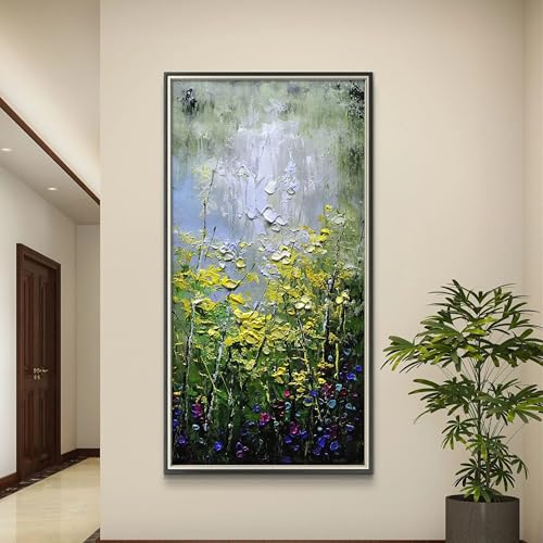 Art nature paysage abstrait peinture escaliers et salle de bain toile deco