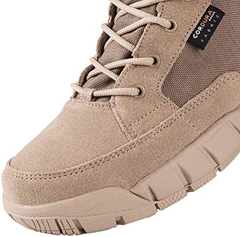 FREE SOLDIER Waterproof Mountain climbing Work Boots Males's Tactical Boots 6 Inches Light-weight Army Boots Breathable Desert Boots 8 51EHoU+cNLL. AC