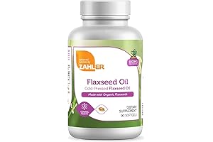 Zahler NOW Vegetarian Flaxseed Oil: Organic, Cold Pressed & Kosher Certified