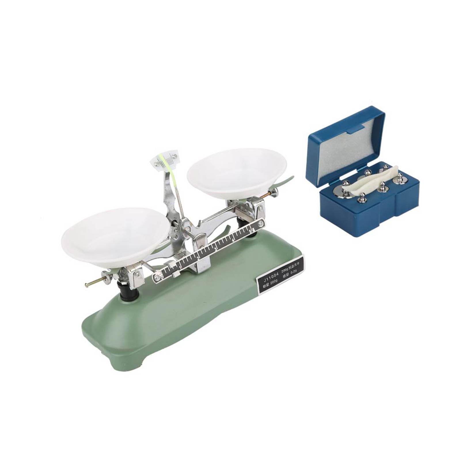 Fafeicy Laborwaage 200g Präzision 0,2g Mechanische Waage mit Gewichten Pinzette für Chemie Physik Experimente Laborbedarf Präzisionsmessung Analysenwaage