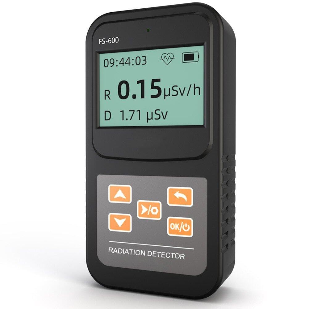 Fituenly Black Bosean Geiger Counter Nuclear Radiation Detector X-Ray Beta Gamma Detector Geiger Radioactivity Detector Nuclear Wastewater