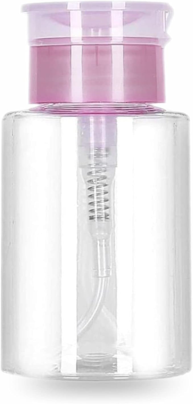 Nail Polish Remover Pump Dispenser Push Down Cleanser Bottle Refillable Pump Bottle Shampoo and