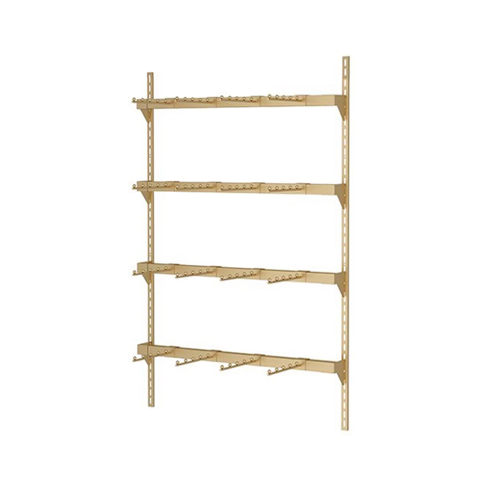 DETMOL Wall-mounted clothes drying rack for retail stores/boutiques, bra rack for clothing stores/farmers' markets, clothes drying rack for shopping centers