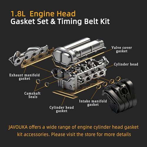 Image of Head Gasket Set with Timing Belt Kit, 1.8L, Compatible with Chevy Cruze /for Sonic /for Cruze Limited L4 DOHC 16v 2011-2017 OE*HS26516PT1 TCKWP338 24422964 (68PCS)