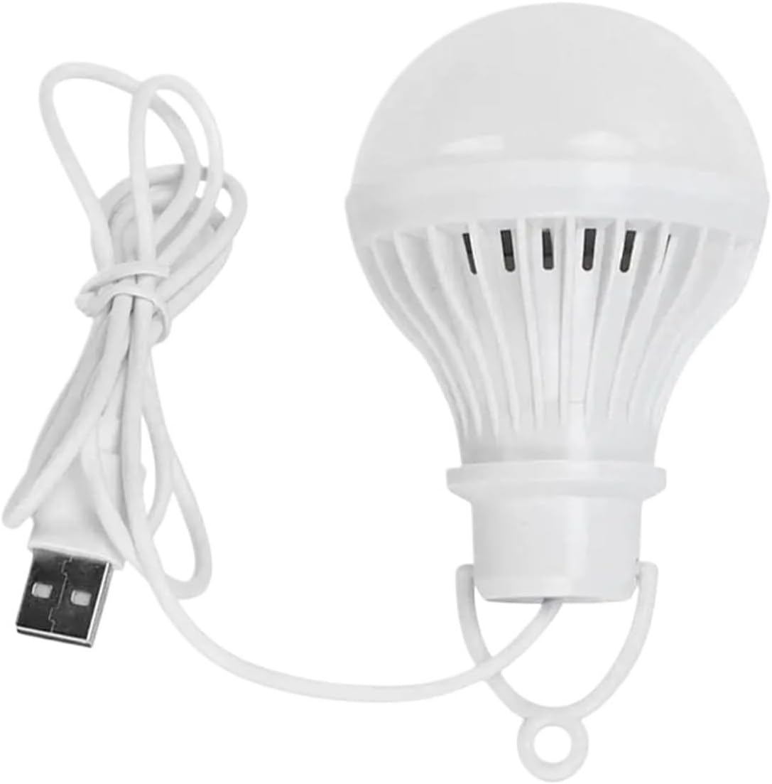 USB Led Camping Lamp with 1.2m Clip Line Mini Bulb Soft White Cover Outdoor Tent Cool Light Table Night Portable(3W)