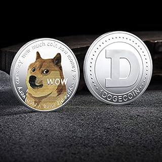 1 oz Gold-Plated Dogecoin Commemorative Coin Silver-Plated Dogecoin 2021 Limited Edition Collectible Coin with Protective Case