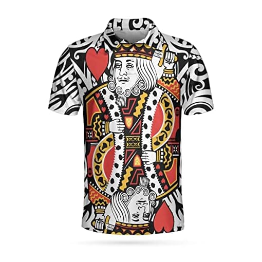 King Of Hearts Short Sleeve Polo Shirt