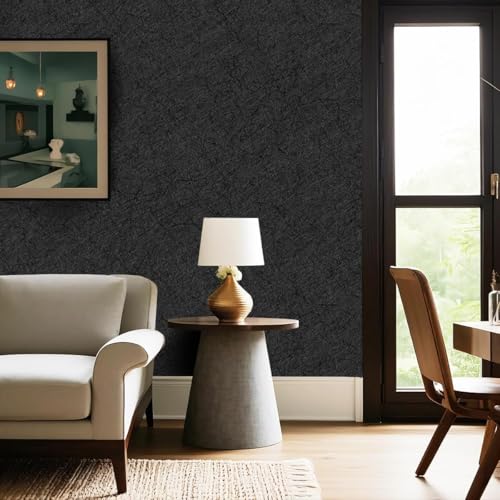 Image of VKR Wallpaper Peel and Stick for Cabinets & Countertops | Self Adhesive Waterproof Contact Paper Roll for Kitchen, Bathroom, Wall & Furniture Covering - Dark Grey (45 x 300 cm)