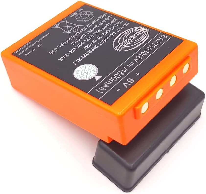 (2 Pack) for HBC Radiomatic BA225030 6V 1500mAh Battery Ni-Mh Rechargeable Battery for HBC Crane Remote Control Pump Truck Battery