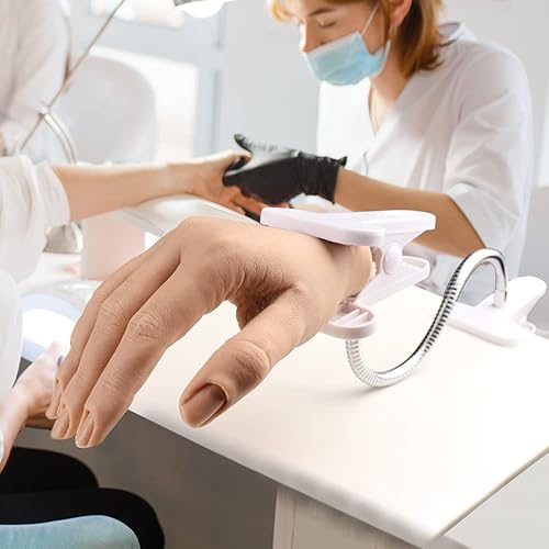 Miniatura 2 de KnowU Soporte de teléfono de cama de cuello de cisne flexible abrazadera de clip de brazo largo para escritorio, manos de práctica de uñas, soporte