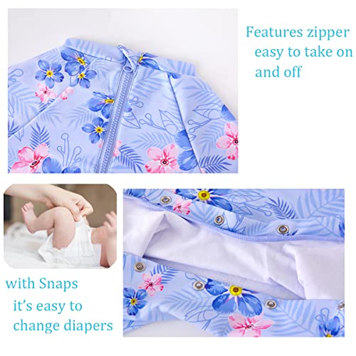 Image of UMELOK Baby Girl Swimsuit Infant UPF 50+ Bathing Suit Size Months