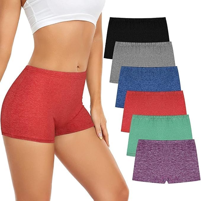 louryn koulyn (Any Colors Boyshort Panties for Girls and Women Cotton Stretch Mid Waist Boy Shorts - Moisture Wicking, Innerwear-picture-43