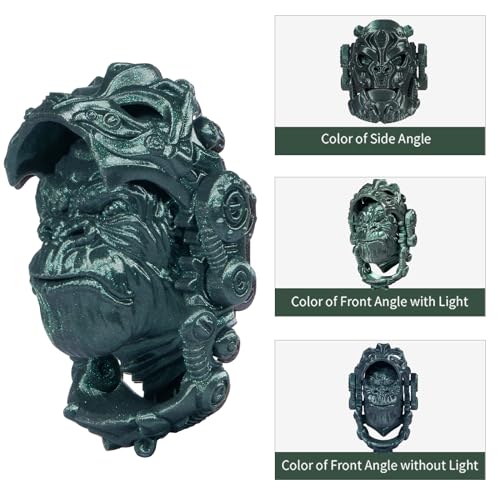 Image of ERYONE Burnt Titanium PLA Filament 3D Printer PLA Filament 1.75mm + /- 0.03mm, Glitter PLA Filament 1KG Cardboard Spool(2.2LBS), Green