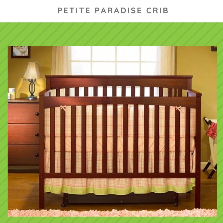 Image of Full-Size Conversion Kit Bed Rails for Sorelle Convertible Cribs - Solid Wood Rail - Toddler and Adult Bed Rail for Full-Size Beds - Essential Nursery & Baby Furniture (Model #221, Cherry)