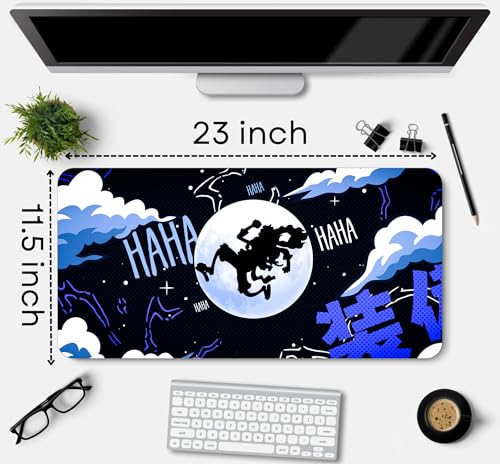 Image of Extra Large Non-Slip Gaming Mouse Pad (23x11.5 in) - Extended Desktop Mat for Computer Keyboard and Mouse (21-KEYPAD)