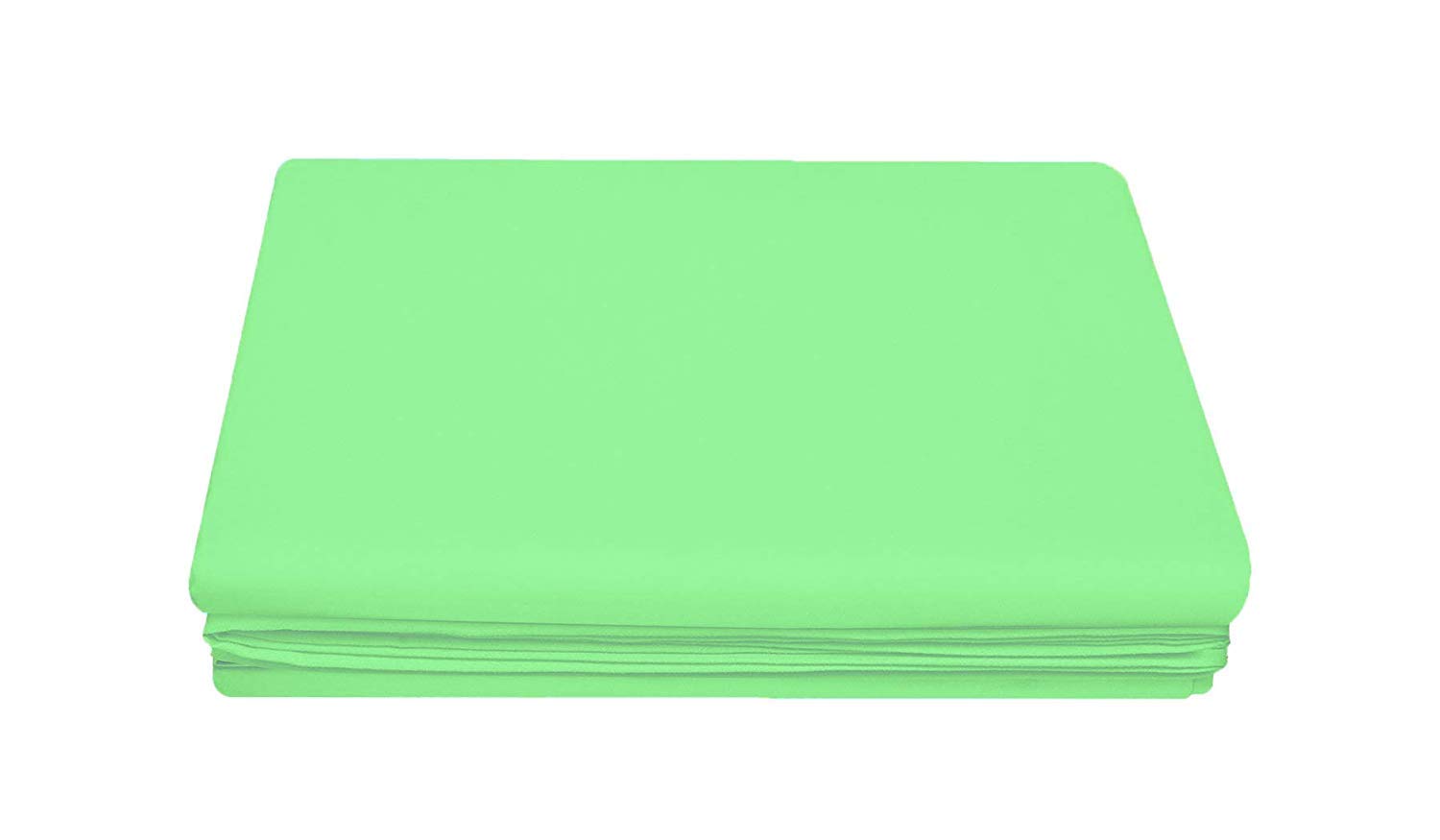 Plain Polycotton Non Iron Flat Super King Sheet Easy case (Mint, Super King) โ image 1