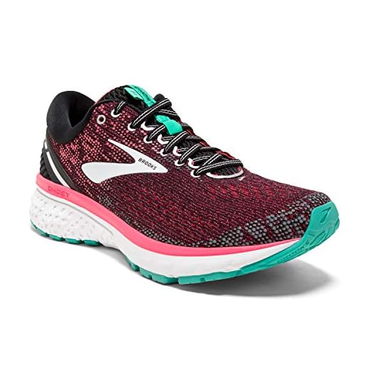 Brooks Ghost 11 Black/Pink/Aqua 9.5 B (M)