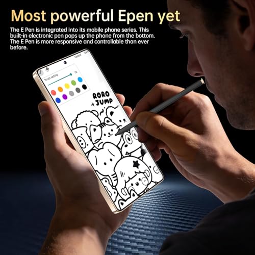 Image of SZV 26 Ultra Unlocked Cell Phone,16+1TB 5G Unlocked Phone, Built in Pen Android 15 Battery 7000mAh 6.99 inch HD Screen Smartphone, Dual SIM /Face ID /Fingerprint Lock /GPS (Gold, 16+1TB)