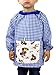 KLOTTZ Grembiule Scolastico Senza Bottoni Mickey a Quadri Disney. per Asilo e lavoretti Manuale. Blu. 0/1 Anni (78-83cm)