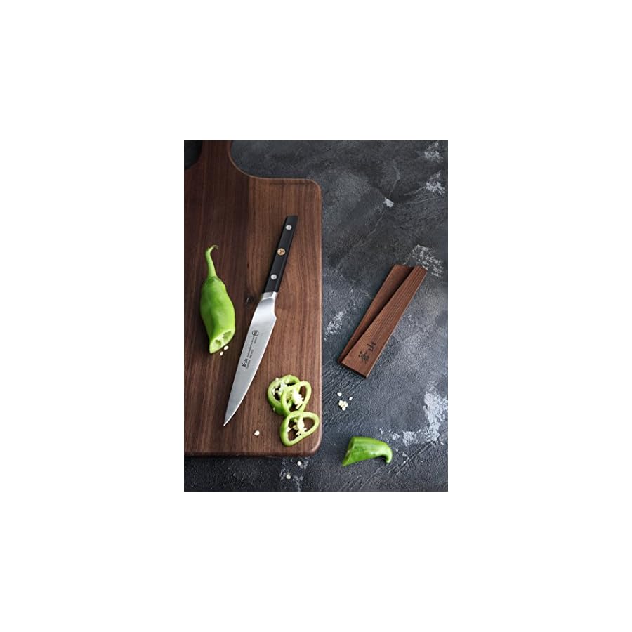 Cangshan-TC-Series-1021042-Swedish-14C28N-Steel-Forged-5-Inch-Utility-Knife-and-Wood-Sheath-Set Cangshan TC Series 1021042 Swedish 14C28N Steel Forged 5-Inch Utility Knife and Wood Sheath Set