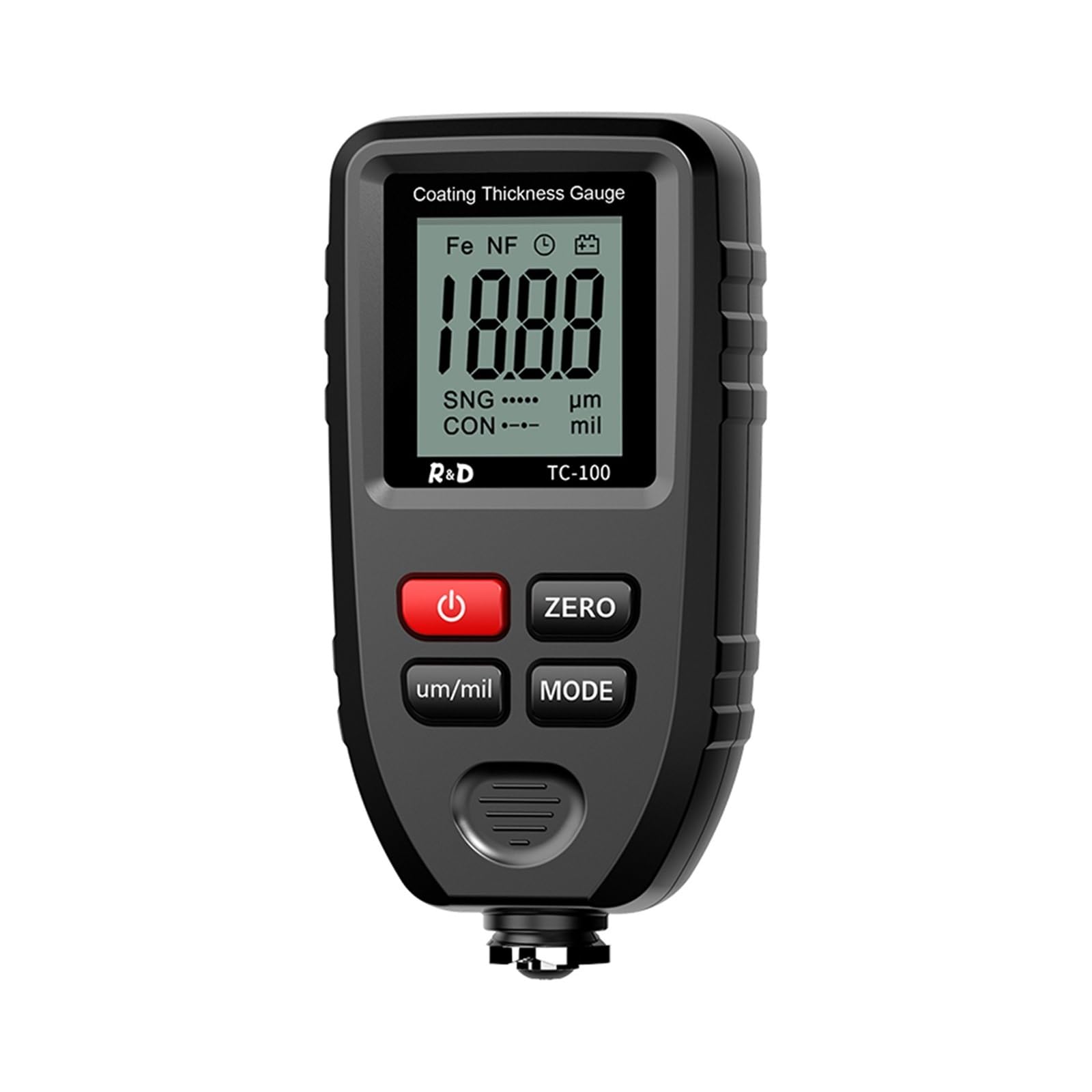 LNHHG Paint Thickness Gauge, Coating Thickness Gauge 0.1micron/0-1300 Car Paint Film Tester Measuring FE/NFE Tool