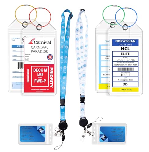 HONIZER 6-Pack Cruise Luggage Tags