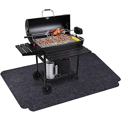 Bekith 63 x 36 Inch Under Grill Mat Reusable Outdoor Grill Floor Mat to Protect Deck for BBQ Absorbent Oil Pad Protector for Decks and Patios Cover