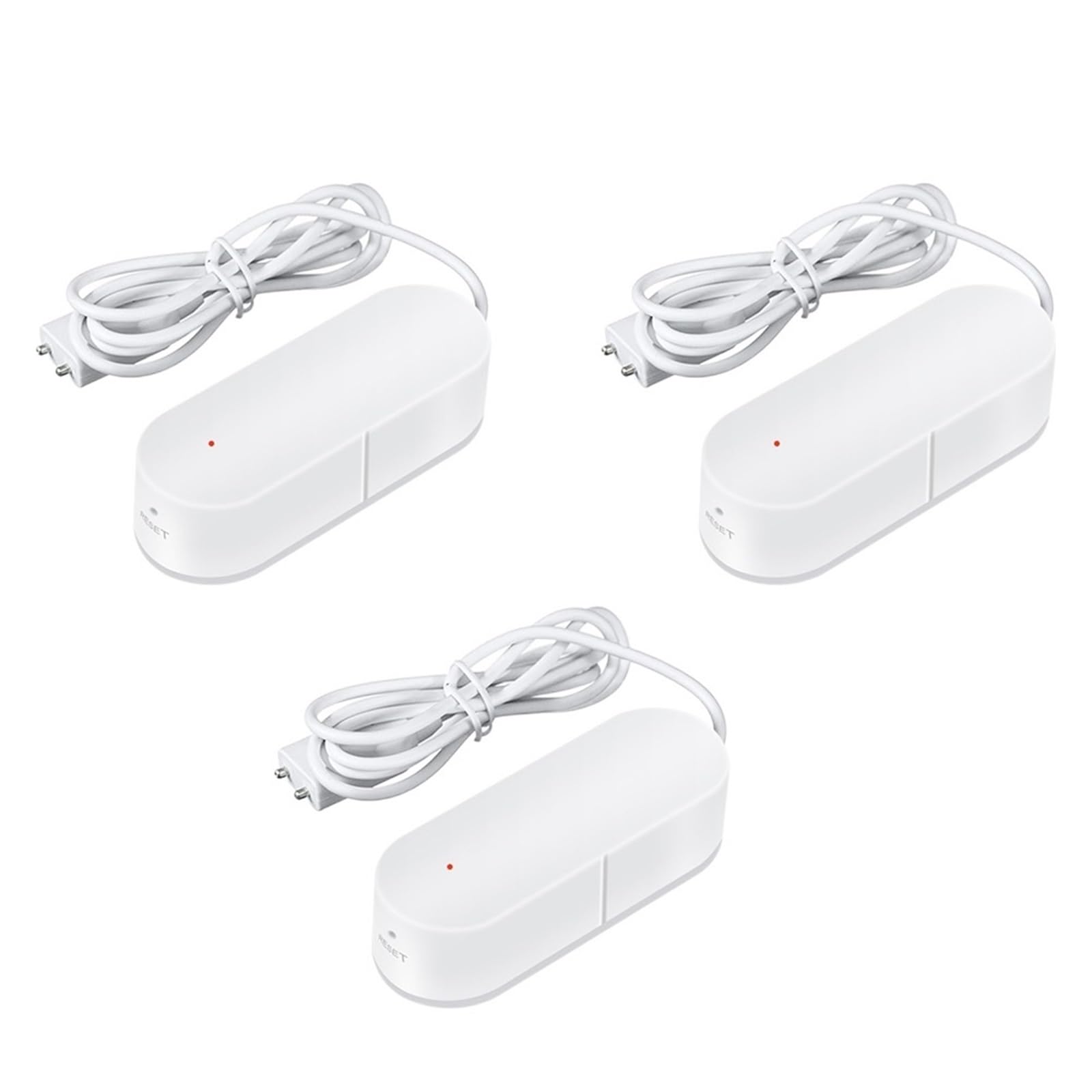 Tuya Smart Home Wireless WiFi Alarm Water Leakage Leak Sensor Detector Flood Alert Overflow Linkage Set With Valve Controller Water Conservation(3PCS Flood Sensor)