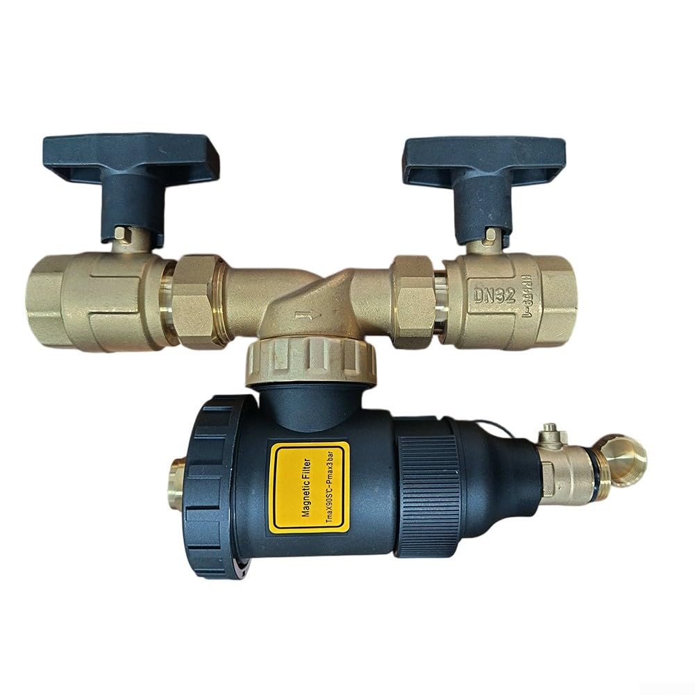 Magnetkesselfilter Schlammabscheider für Wand- & Fußbodenheizung DN32 mit Kugelhahn