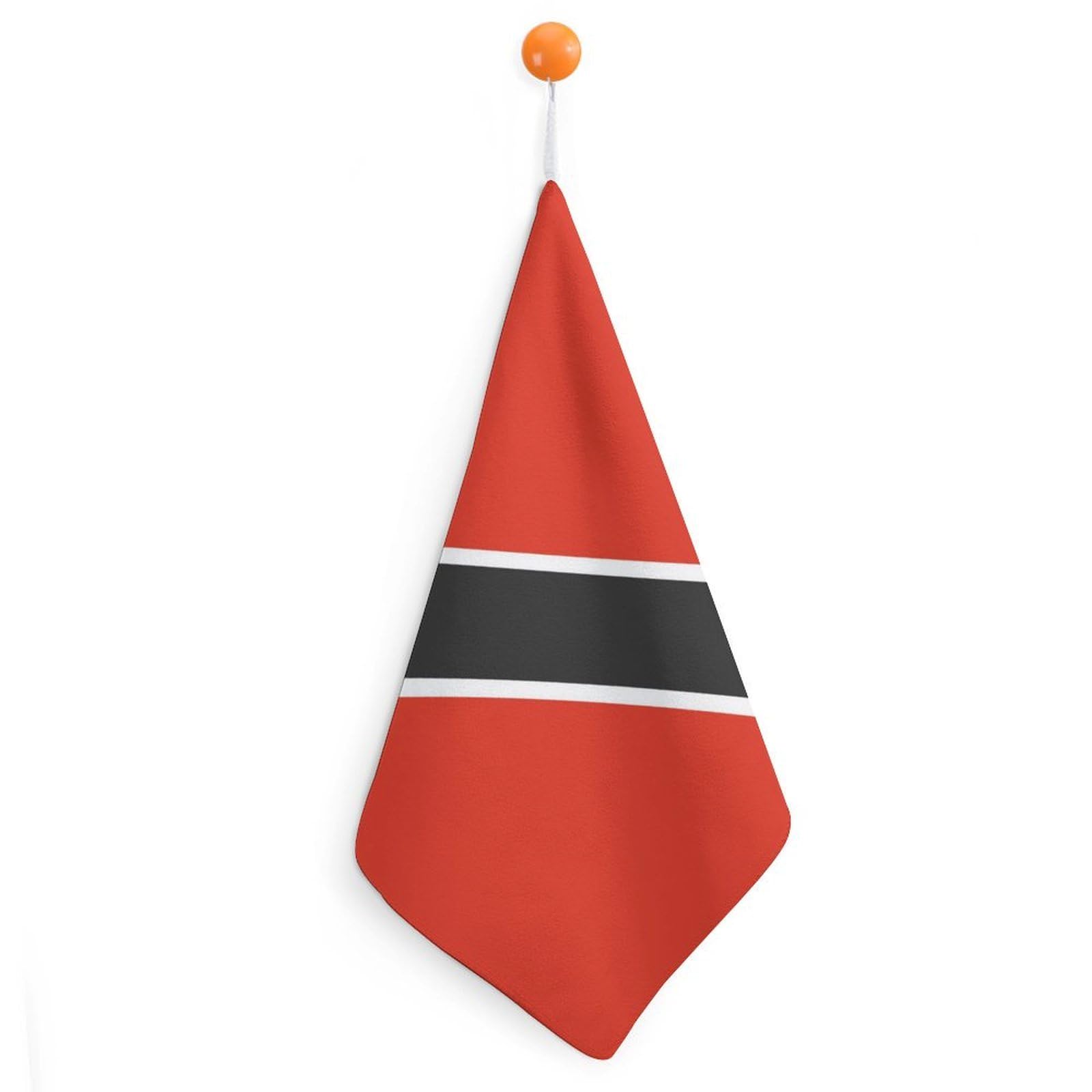 TXFBTRFSA Flag of Trinidad And Tobago Hand Towels with Hanging Loop Kitchen Towel Handkerchiefs Cleaning Cloths