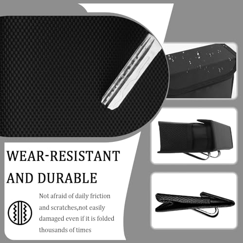 Image of Upgraded Magnetic Car Trash Can with Lid,Mini Hanging Car Trash Bin with Mesh Pocket & 30PCS Garbage Bag,Collapsible Cars Garbage Can as Cars Storage Organizer for Most Auto