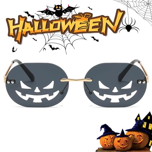 Halloween Pumpkin Sunglasses for Women Men - Halloween Accessories Pumpkin Glasses for Costume Party Prom Cosplay4