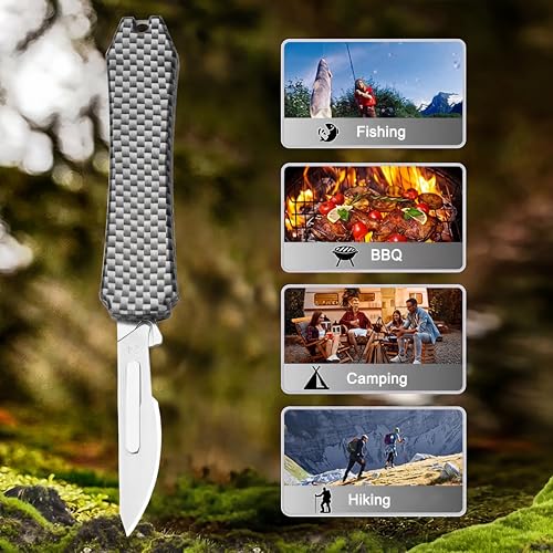 Image of Little World Folding Utility Knife Quick Change Box Cutter with 20 Blades