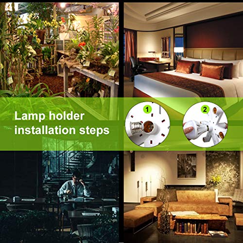 8T8 Multi E26 Light Socket Splitter Adapter Converter Standard Led Bulbs Holder (E26 7 In 1) #TOP6