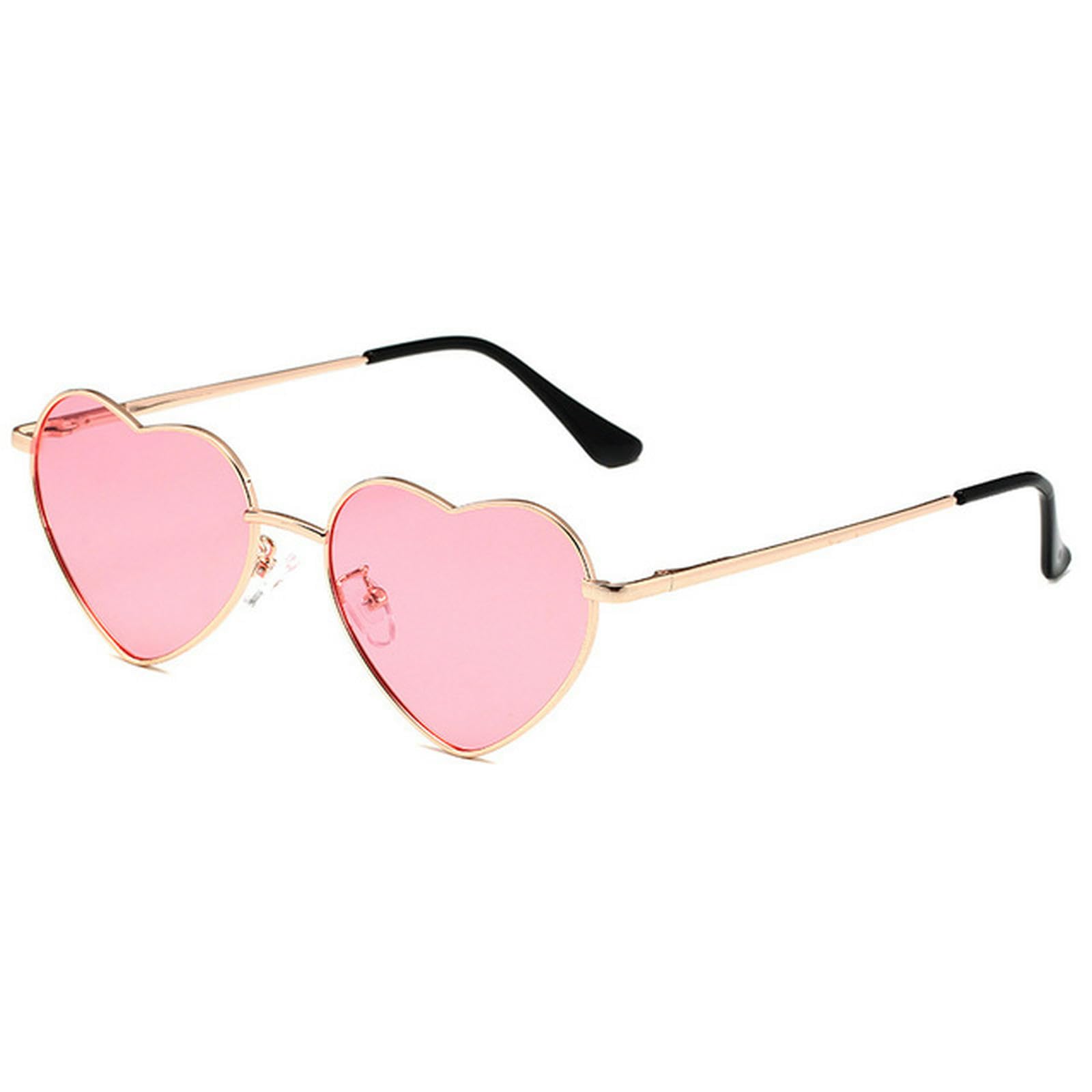 NOGRAX Okulary metalowe okulary przeciwsłoneczne w kształcie serca gradientowe gogle outdoorowe damskie okulary przeciwsłoneczne odcienie metalowe okulary przeciwsłoneczne