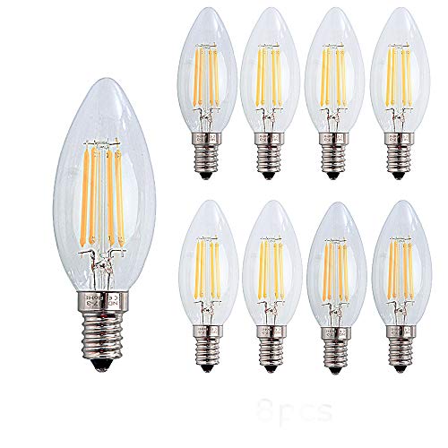 OUGEER 8 Pezzi Lampadina LED E14 Candela