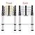Telescoping Ladder 10.5ft 3.2M 330LB Capacity Aluminum Light Weight Folding Extendable 11 Steps Compact Size Portable for Indoor Outdoor Decoration Roof Work RV Camper