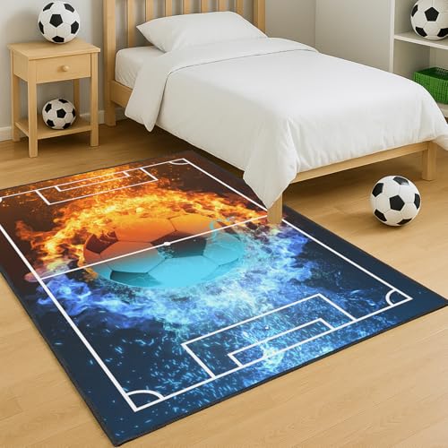 Tapete de fútbol 3'x5' en poliéster antideslizante miniatura 3