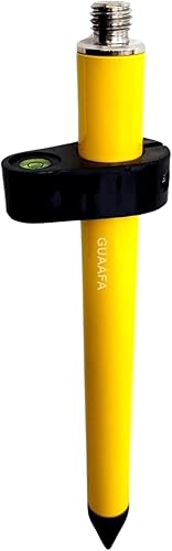 Mini varilla de replanteo de mano | Mini postes de prisma de mano - Accesorios de poste de prisma de levantamiento roscado compatibles con