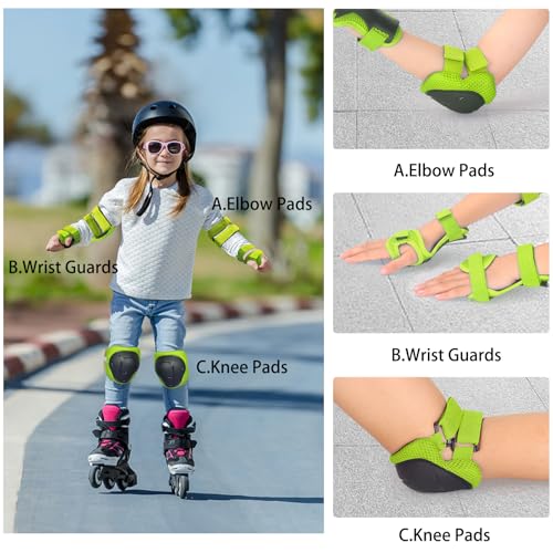 Rodilleras y coderas para niños equipo protección patines bici skate de 3-14 4
