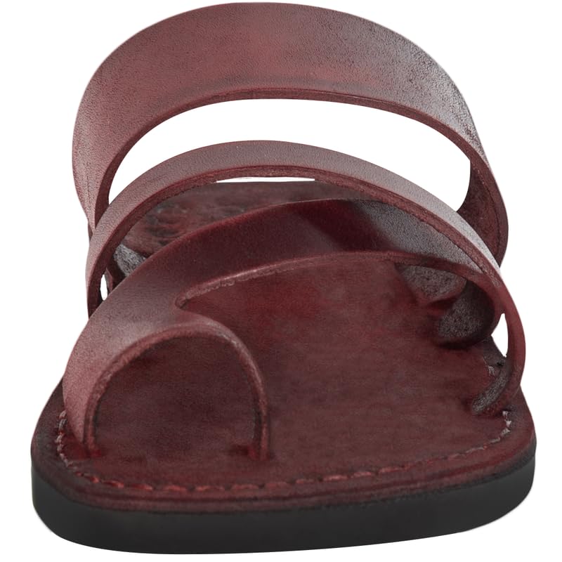 Holy Land Market Men/Women Biblical Jesus Leather/Suede Sandals/Slides From Jerusalem (Suede VI)2