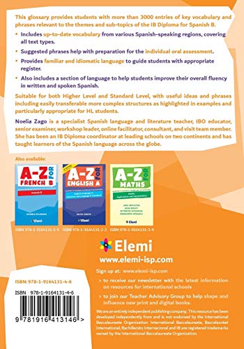 A-Z for Spanish B: Essential vocabulary organized by topic for IB Diploma - Image 2