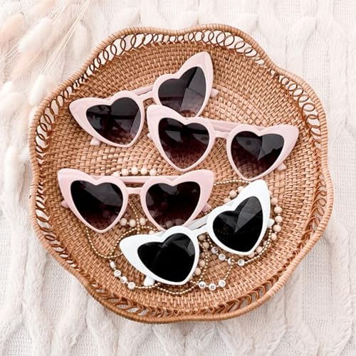 10 Pairs Heart Shaped Sunglasses for Women Fun Heart Glasses Pack for Bride Bachelorette Party Favors Gifts3